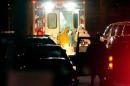 Texas nurse Amber Vinson (L) steps from an ambulance at Emory University Hospital in Atlanta