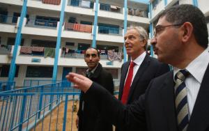 Middle East Quartet envoy Tony Blair (2nd from R) visits &hellip;