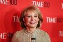 Journalist Barbara Walters arrives for the Time 100 gala celebrating the magazine's naming of the 100 most influential people in the world for the past year, in New York