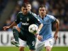 Manchester City's Aleksandar Kolarov challenges Real Madrid's Karim Benzema during their Champions League Group D soccer match at The Etihad Stadium in Manchester