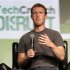 Facebook CEO Mark Zuckerberg speaks during a question and answer session at the TechCrunch Disrupt conference in San Francisco