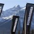Banners for the Canadian transportation manufacturer Bombardier in Lake Louise