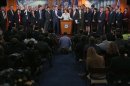 Nancy Pelosi introduces incoming House freshmen. (Chip Somodevilla/Getty Images)