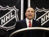 NHL commissioner Gary Bettman speaks during a news conference, Wednesday, Jan. 9, 2013, in New York. NHL owners ratified the tentative labor deal on Wednesday. All that now remains is player approval to finally start the hockey season. (AP Photo/Frank Franklin II)