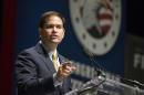 U.S. Republican presidential candidate Senator Marco Rubio speaks during the Freedom Summit in Greenville, South Carolina in this file photo