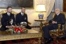 I marò italiani Salvatore Girone e Massimiliano Latorre ricevuti dal presidente della Repubblica lo scorso dicembre