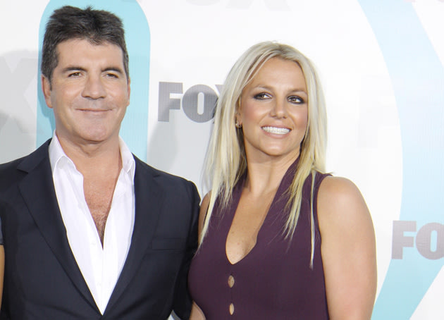 Simon Cowell and Britney Spears