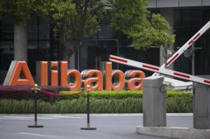 Alibaba's logo is seen at its headquarters on the outskirts&nbsp;&hellip;