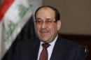 File photo of Iraq's Prime Minister al-Maliki speaking during an interview with Reuters in Baghdad