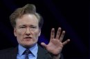 Comedian and talk show host Conan O'Brien is interviewed at The Cable Show in Boston