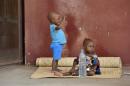 Children who suffer from nutritional problems are pictured at the therapeutical nutritional unit of the pedriatic hospital in Bangui on December 30, 2013