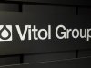 A sign is pictured in front of the Vitol Group trading commodities building in Geneva