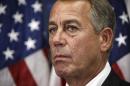 In this photo taken Jan. 21, 2015, House Speaker John Boehner of Ohio, meets with reporters on Capitol Hill in Washington. Winners by far in last fall's elections, Republicans now demand bipartisanship from President Barack Obama as their due and the voters' desire. (AP Photo/J. Scott Applewhite)