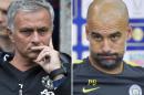 Manchester United's manager Jose Mourinho (L) and Manchester City's head coach Pep Guardiola (R) will take centre-stage in this season's Premier League