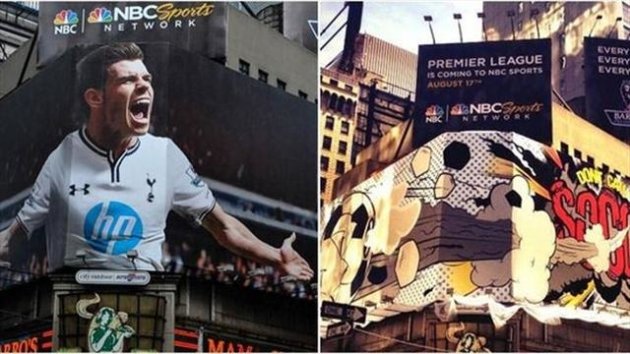 Gareth Bale Times Square