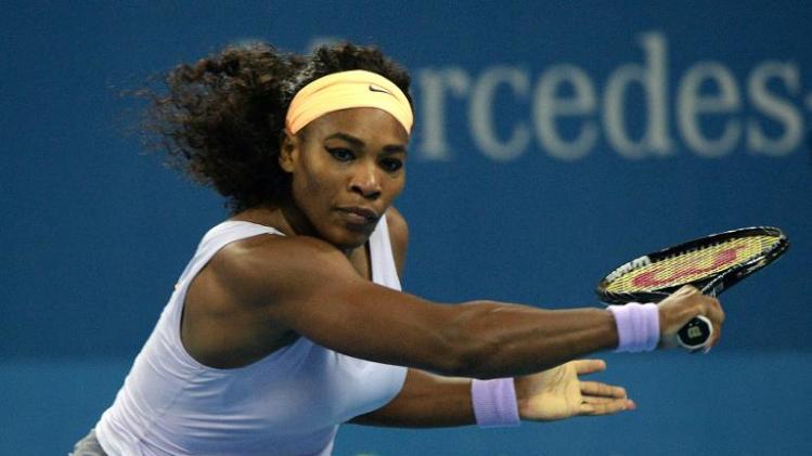 Serena Williams pictured during her China Open match against Jelena Jankovic in Beijing on October 6, 2013