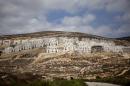 A file picture taken on September 13, 2010 shows a general view of new constructions in the Jewish settlement of Givat Zeev in the West Bank, north of Jerusalem