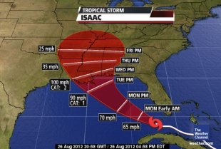 Hurricane warnings issued for New Orleans and Gulf Coast as Isaac churns off ...