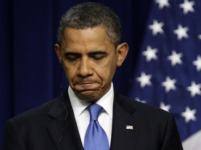 Obama sad frown