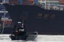 North Korean container ship ''Chong Chon Gang'' docks in Colon City