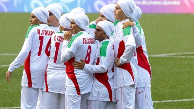 Iranische Frauenfußballerinnen