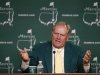 Former champion Nicklaus of the U.S. answers a question during a press conference at the 2013 Masters golf tournament in Augusta