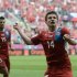 Czech midfielder Vaclav Pilar celebrates after scoring against Greece Tuesday