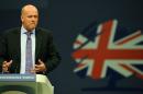 Secretary of State for Justice Chris Grayling speaks in Manchester, on September 30, 2013