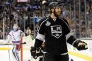 Los Angeles Kings star center Jarret Stoll, pictured on June 13, 2014, was charged with felony cocaine possession