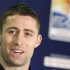 Chelsea's Gary Cahill speaks during news conference before training session for Club World Cup soccer tournament in Yokohama