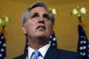 U.S. House Majority Leader McCarthy explains his decision to withdraw from the race to replace retiring House Speaker Boehner on Capitol Hill in Washington