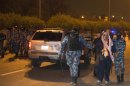 Kuwait Police Special Forces arrest illegal demonstrator during protest in Kuwait City
