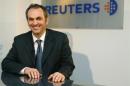 GM Europe CFO Maestri poses after an exclusive interview at the Reuters Auto Summit in Frankfurt