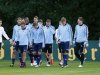 Germany national soccer players attend a practice session with athletic coach Forsyth in Frankfurt