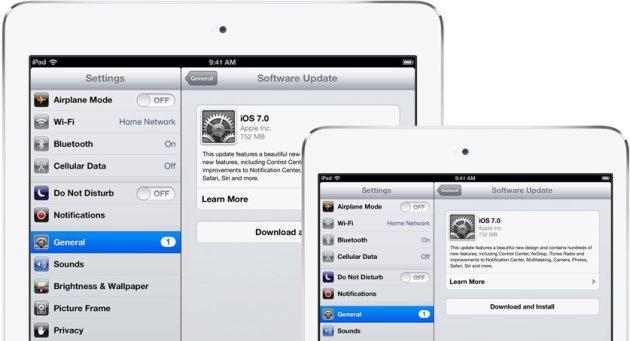 iPad Air iOS 7