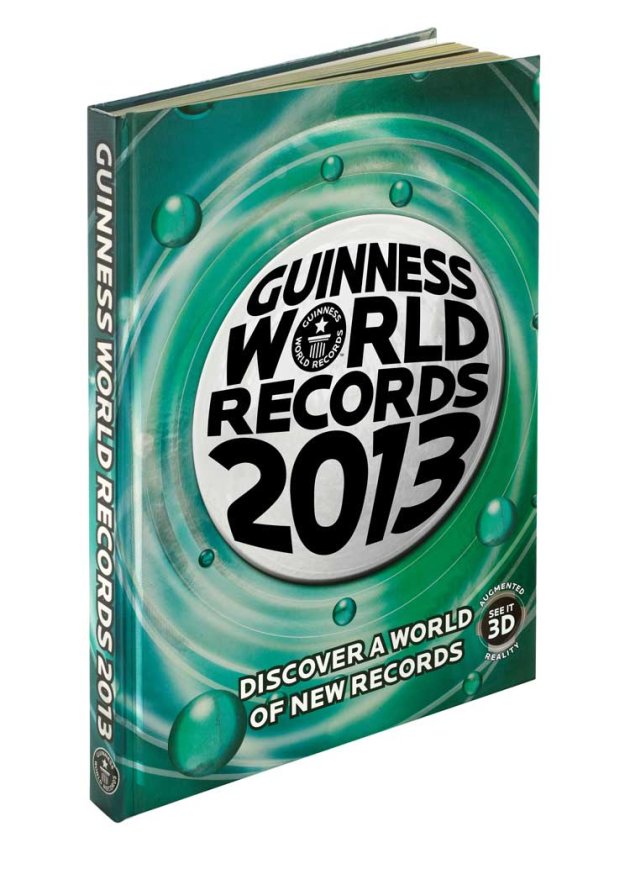The new Guinness World Records 2013 book is out
 today