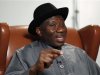 Nigeria's President Jonathan speaks during an interview with ThomsonReuters in New York