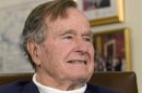 File photo of George H.W. Bush in Houston