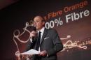 French telecom operator Orange Chairman and Chief Executive Officer Stephane Richard speaks during a news conference about the 100% fiber optics Orange in Paris