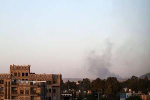 Smoke billows near military barracks in the Jabal al-Jumaima &hellip;