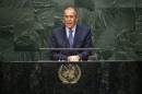 Russia's Foreign Minister Lavrov addresses the 69th United Nations General Assembly at the U.N. headquarters in New York
