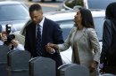Jackson Jr. and his wife arrive in court for their sentencing hearing in Washington