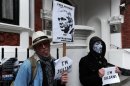 Assange is currently at the Ecuadoran embassy in London, seeking political asylum