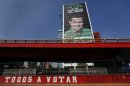 A picture of Pena Nieto, candidate of the opposition PRI, is seen on a billboard in Mexico city