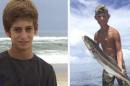 14-year-olds Austin Stephanos and Perry Cohen are showing in this handout provided by the United States Coast Guard in Miami