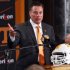 Butch Jones, Tennessee's new head football coach, speaks during an NCAA college football new conference on Friday, Dec. 7, 2012, in Knoxville, Tenn. The Vols' introduced Jones on Friday as its successor to Derek Dooley, who was fired Nov. 18 after going 15-21 in three seasons. (AP Photo/Wade Payne)