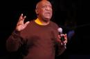 Comedian Bill Cosby as he performs onstage during "A Celebration of Paul Newman's Hole in the Wall Camps" at Avery Fisher Hall, Lincoln Center in New York on October 21, 2010