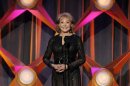 Barbara Walters speaks on stage at the 39th Daytime Emmy Awards in Beverly Hills