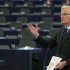European Commissioner for Internal Market and Services Barnier addresses the European Parliament during a debate on financial services in Strasbourg