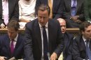 El primer ministro británico David Cameron interviene durante un debate sobre Siria en la Cámara de los Comunes, Londres, Reino Unido. EFEUn momento del debate sobre Siria en la Cámara de los Comunes, Londres, Reino Unido. EFE